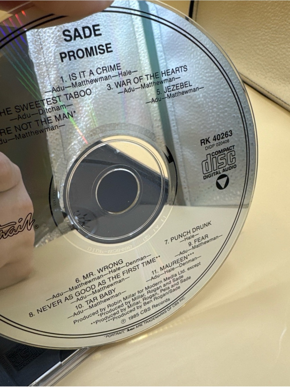 SADE - Promise (1986) - Compact Disc CD - Disc In Excellent Condition - Picture 3 of 6